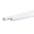 thumbnail image 1 of Unique Bargains 13mm ID 15mm OD 500mm White PVC Pipe Round Rigid Plastic Tube for Water Pipe 2 Pack, 1 of 5