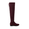 thumbnail image 2 of Women Over The Knee Riding Boots High Shaft Low Block Heel Equestrian Style Tall Boots Comfortable for All Day Wear, 2 of 4