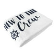 thumbnail image 3 of Sweet Jojo Designs Sailor Blue and White Fleece Milestone Baby Blanket 3 Piece Set, 3 of 6