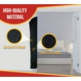 thumbnail image 2 of 4 Pack Quilted Door Jamb Protector Pad w/ Adjustable Metal Clip - 69"x11" Polyester Washable, and Reusable Black Moving Door Protector, 2 of 9