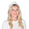 White Tweed Knotted Headband with Pearl Embellishments - Walmart.com