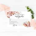 thumbnail image 2 of Koyal Wholesale Boho Leaves Wedding Advice & Well Wishes Guest Book Cards for Bride and Groom, 56 Pack, 2 of 5