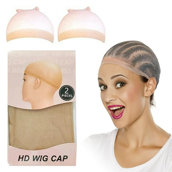 EARKITY 2 Pieces Wig Caps for Women HD Wig Cap for Lace Front Wig Bald Cap for Wigs Stocking Caps for Wigs