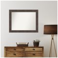 thumbnail image 5 of Amanti Art Custom Wall and Bathroom Mirror (29.5 x 37.5 in.), Rustic Pine Brown Frame, 5 of 7