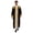 Black, variant on Eandarui Men's Gold Trim Embroidered Robe Muslim Prayer Thobe Long Sleeve Pullover Robe Cardigan Champagne 58