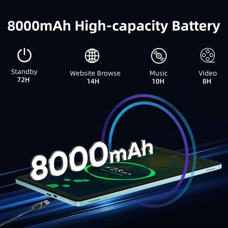 2025 Tablette Android 15 10 Pouces Écran IPS HD [30Go RAM