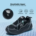 thumbnail image 6 of AOV Womens Walking Shoes for Plantar Fasciitis, Arch Support Athletic Tennis Sneakers Orthotic Comfortable Shoes for Standing All Day AllBlack US 7, 6 of 7