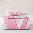 thumbnail image 5 of jejeloiu Vintage Cow Print Cowgirl Boot Twin Quilt Set For Kids,Princess Bow Monogrammed V Twin Coverlet Set For Girls,2pcs, 5 of 7