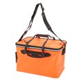 thumbnail image 4 of Bolsa de agua para pesca, cubo para peces, EVA, portátil, plegable, para peces vivos, bolsas de pesca gruesas multifuncionales, color naranja, 4 of 5