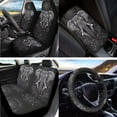 thumbnail image 2 of LedBack Boho Mandala Printed Car Seat Covers Elephant Printed Auto Seat Belt Cover Automotive Steering Wheel Covers Car Inside Rearview Mirror Cover Decorative Car Accessories, 2 of 3