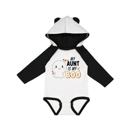 

Inktastic My Aunt is My Boo with Cute Ghost Gift Baby Boy or Baby Girl Long Sleeve Bodysuit