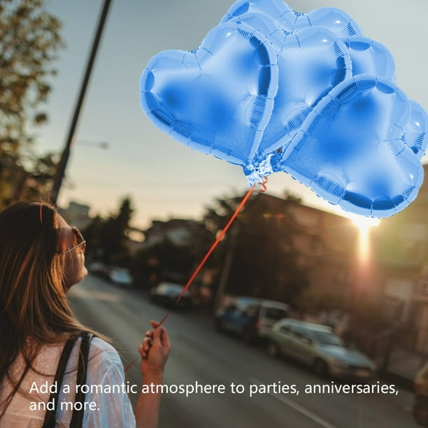Globos De Aluminio Con Forma De Corazón, Decoración Romántica Para Fiestas, Bodas, Cumpleaños