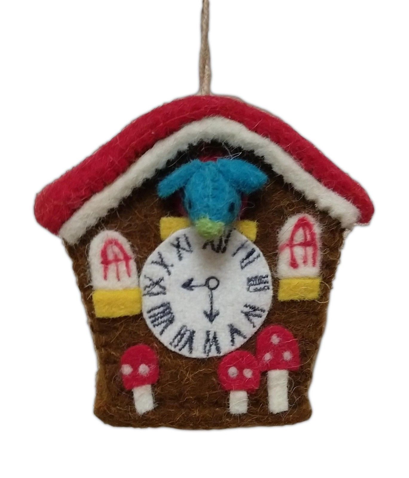 CUCKOO CLOCK Felted Christmas Ornament, by Cody Foster