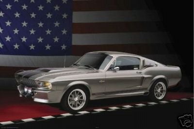 FORD MUSTANG SHELBY GT 500 Wall Art Poster Grand format A0 Large Print
