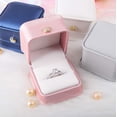 thumbnail image 4 of PU Leather Ring Box, Crown Shape Engagement Jewelry Case, Couple Proposal Gift Holder And Display, Ring Box For Wedding Ceremonies And Anniversary Keepsakes(Dark Blue), 4 of 4