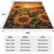 thumbnail image 3 of Manta de girasol para niñas y mujeres, regalo floral, atardecer, franela para el hogar, sofá cama, sofá, suave, difusa, ligera, decoración para todas las estaciones, 80 x 60 pulgadas, 3 of 7
