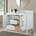 thumbnail image 3 of Vanity Art 48" Single Sink Bathroom Vanity Cabinet with Ceramic Countertop, 3 of 9