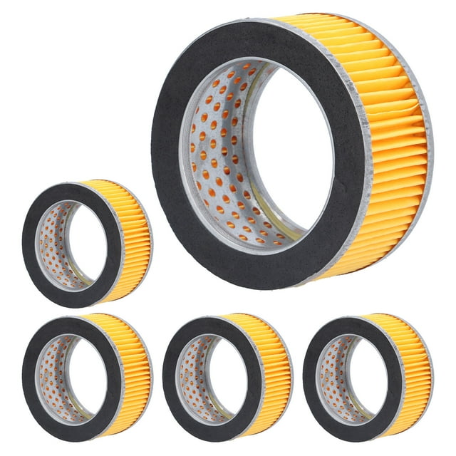 Filtres Intérieurs, Résine Époxy Fibre Mixte Liée 5 Pcs Filtre de Compresseur d'Air à Piston Petite Taille 106x75x51mm pour Filtrer les Particules