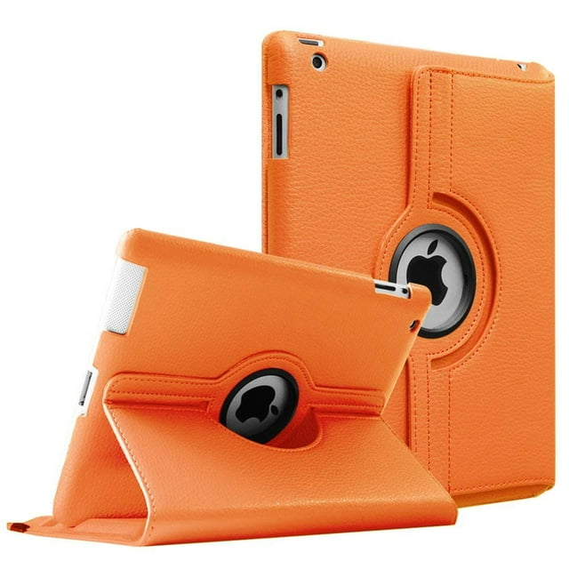 KeeGuard Orange Étui Rotatif Intelligent à 360° pour Apple iPad 6e Gén 2018 9,7 Pouces