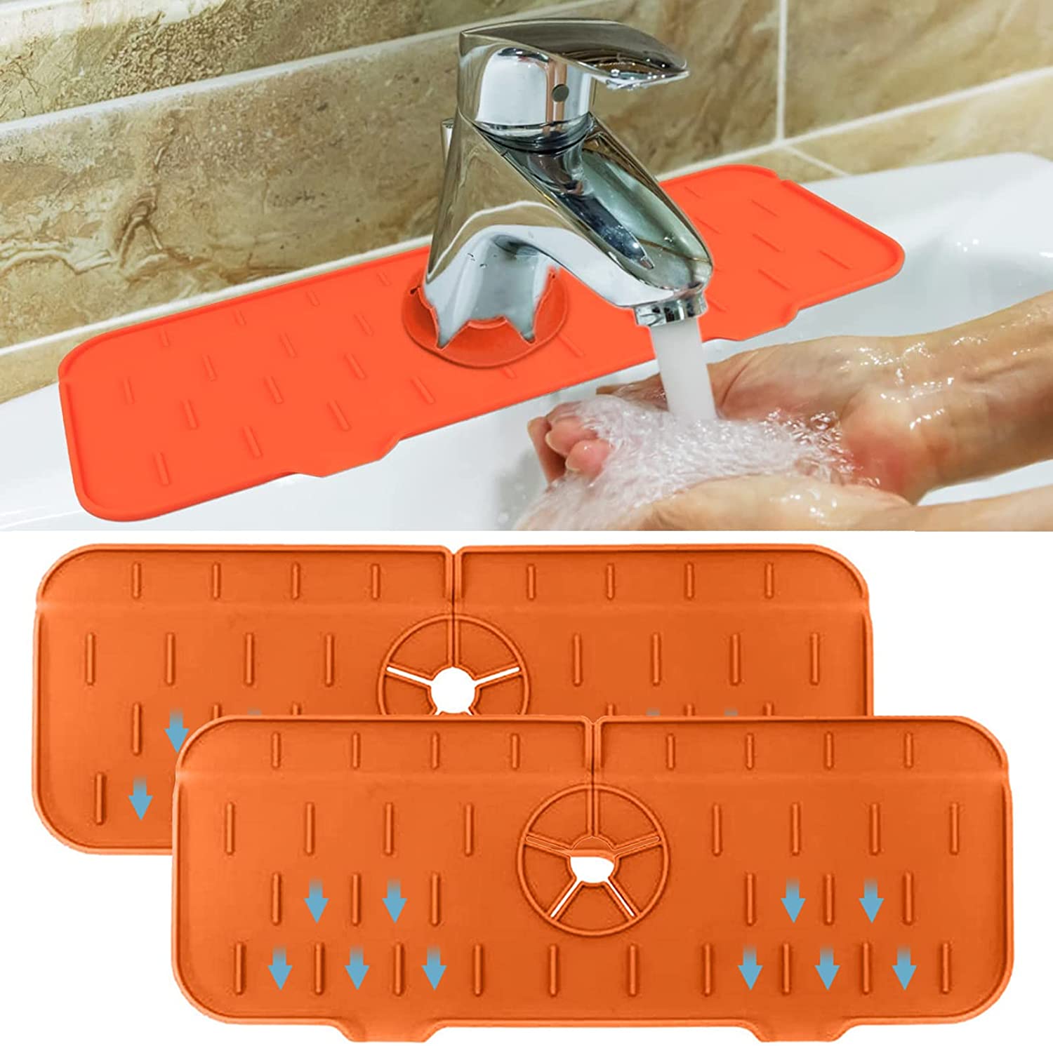 Kitchen Faucet Sink Splash Guard, Silicone Sink Faucet Pad, Behind Faucet,  Sink Protectors for Kitchen Sink, Sink Mat – the best products in the Joom  Geek online store