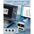 thumbnail image 4 of Impresora térmica de etiquetas Phomemo M220 Bluetooth 3.14", 4 of 7