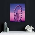 thumbnail image 4 of COMIO  canvas wall art,Pink purple sky, Ferris wheel wall decoration Modern wall art, suitable for living room, bedroom, bathroom, kitchen, office, 4 of 4