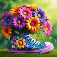 thumbnail image 1 of 5D DIY Ramo Margaritas Zapatos Manualidad Casera 30x30cm, 1 of 9
