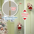 thumbnail image 3 of YardGrow Electric Santa Claus Climbing Rope Musical Hanging Christmas Santa Doll for Holiday Home Decoration, 3 of 5
