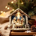 thumbnail image 6 of Christmas Ornament Nativity Scene, Acrylic Sublimation Xmas Hanging Decor, Christ Mary Gift for Holiday Home Party Tree, Fade Resistant and Easy to Hang, Christmas Nativity Decoration, 6 of 6