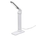thumbnail image 1 of IRIS OHYAMA LED Bureau Léger Compact USB Alimentation Gradation Angle Réglable en Continu avec Protection de Paillettes Économie d'Énergie 2000lx Blanc LDL-203H-W, 1 of 5