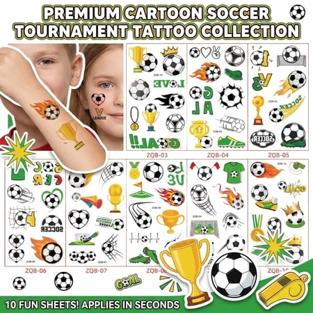 Soccer Ball Stickers Soccer Stickers For Youth Soccer Ball Match Soccer Balls Youth Soccer Ball 2X2 In Cartoon Motifs Small Soccer Ball Little League Events Assorted