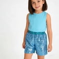 thumbnail image 4 of WAYUTE Sequin Hot Pants for Girls Glam Party Outfit Summer Scale Design Elastic Waist Playful Stage Performance Holiday Shorts, 4 of 4