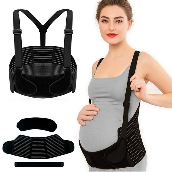 Maternity Belt for Pregnant Women - Pregnancy Support Belly Band, Breathable Abdominal & Back Support for All Trimesters, Adjustable Design,XL