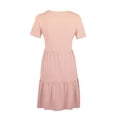 thumbnail image 4 of DecSea Robes T-Shirt à Manches Courtes Rayées d'Été pour Femmes Robes Décontractées Évasées avec Poche, 4 of 6