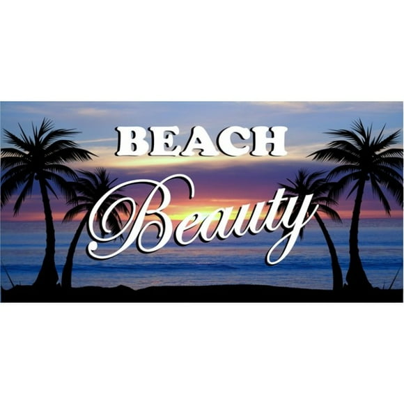 Plage Beauté Palmier Photo Plaque License