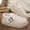 Beige, variant on Women's Moccasin House Slipper Boots with Wool Lining, Memory Foam Adjustable Strap Indoor Outdoor Shoes