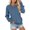 Navy, variant on Hpapadks V Neck Sweatshirt Women Soft Long Sleeve Casual Sweater Daily Wear Loose Fit Tops wirh Pockets Brick Red L