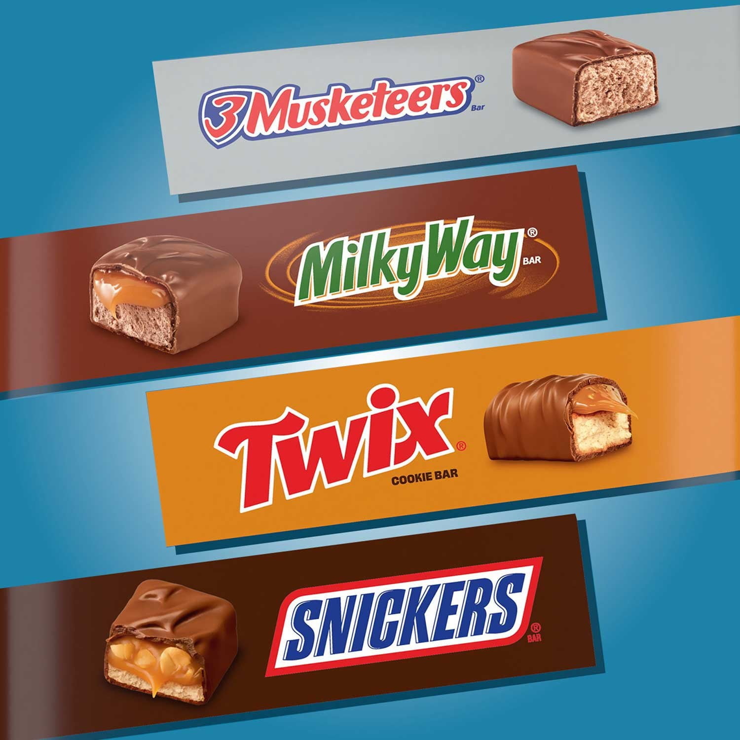 Mars Minis Chocolate Candy Bars Variety Pack, 200 Pieces