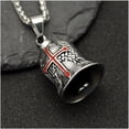 thumbnail image 3 of LLC Pendentif Croix Cloche Homme Acier Inoxydable Accessoire de Voyage, 3 of 6