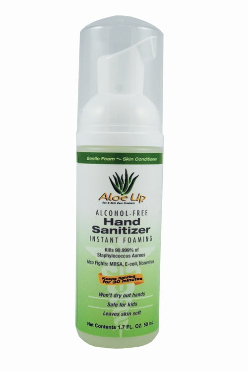 Aloe Up Alcohol Free Hand Sanitizer Pump Foamer, 1.7 Oz by Aloe Up