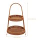 thumbnail image 2 of unbranded Cesta De Mano Trenzada Marrón Para Exhibir Y Almacenar Postres Y Bocadillos Variados, 2 of 8