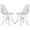 Clear, variant on Pemberly Row Modern Eiffel Base Dining Side Chair in Clear Set of 2
