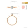 thumbnail image 5 of ANGARA Natural Diamond Solitaire Engagement Ring in 14K Rose Gold for Women (Size-5.25mm| Color-I-J| Clarity-I1-I2) | April Birthstone, Anniversary, Jewelry Gift for Women | Natural Diamond Ring, 5 of 10