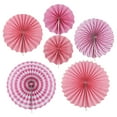 thumbnail image 2 of 6 piezas de bolas de flores de papel para abanicos para decoración colgante de bodas, cumpleaños y fiestas (rosa), 2 of 8