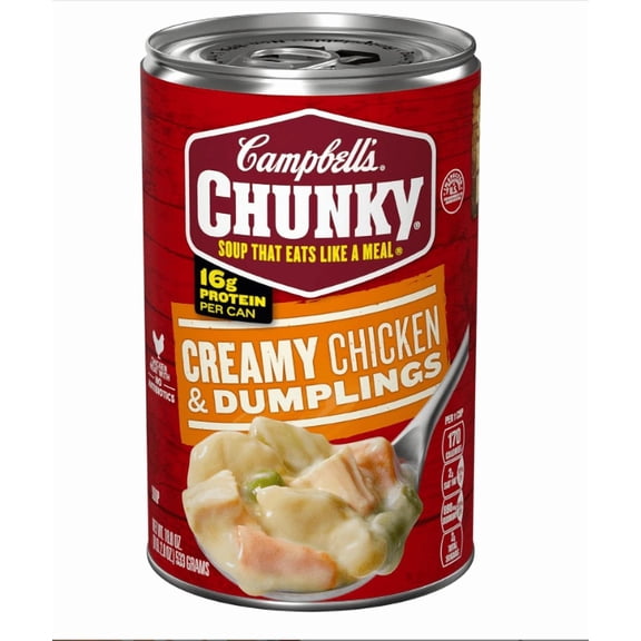 Chunky Soup, Creamy Chicken and Dumplings Soup, 18.8 Oz Can