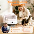 thumbnail image 3 of Large Open-Top Automatic Cat Litter Box Self Cleaning with Safety Protection, APP Control, Odor-Free Waste Disposal, Wood, 3 of 9