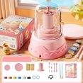 thumbnail image 1 of Alician Mini Pottery Kit For Kids Handmade DIY Clay Tool Set Electric Turntable Pottery Machine Birthday Gifts For Girls Boys, 1 of 8