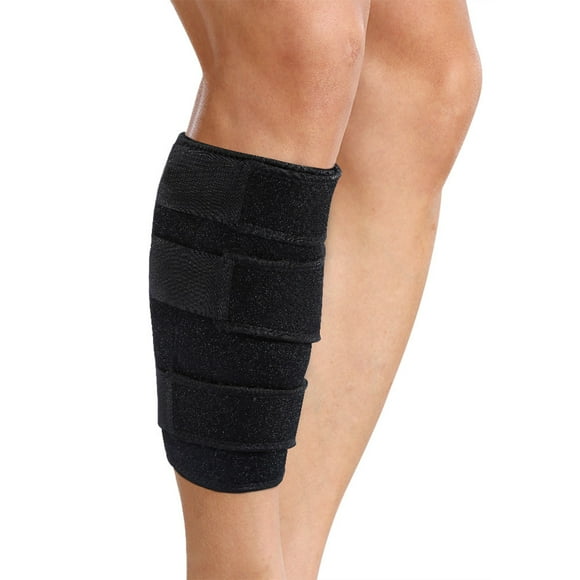 Acouto Black Calf Brace, Calf Compression Brace Shin Splint Sleeve Support Lower Leg Wrap Muscle