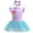 Purple mermaid, variant on QEFJNO 3-18M Baby Girl Princess Dress Up Clothes Romper Dress + Headband Set Halloween Christmas Birthday Party