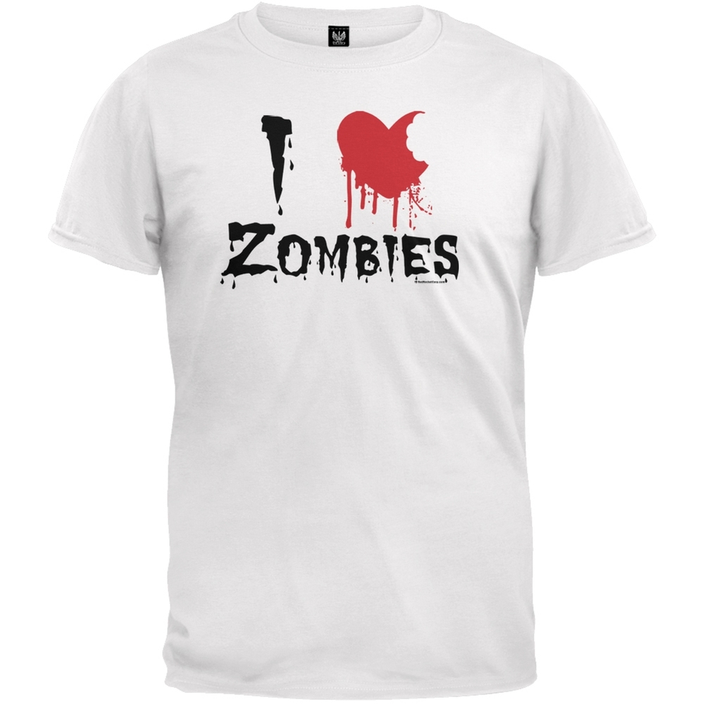I Heart Zombies White T-Shirt - Small 